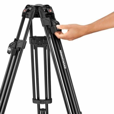 Manfrotto 509 & Alu Fast Doppelrohr-Stativ