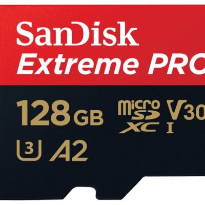 SanDisk Extreme Pro micro SDXC UHS-I, U3, V30, A2, C10+ SD Adapter 128 GB 200 MB/s